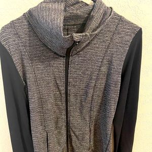 Grey and black Lululemon zip up!!! Size 6.